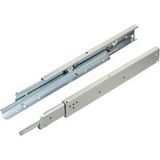 Fulterer FR7180 Glissières de tiroir à extension complète jusqu'à 200 kg Guide à rouleaux Montage en surface Acier, 700 mm / 685 mm