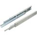 Fulterer FR7180 Glissières de tiroir à extension complète jusqu'à 200 kg Guide à rouleaux Montage en surface Acier, 700 mm / 685 mm