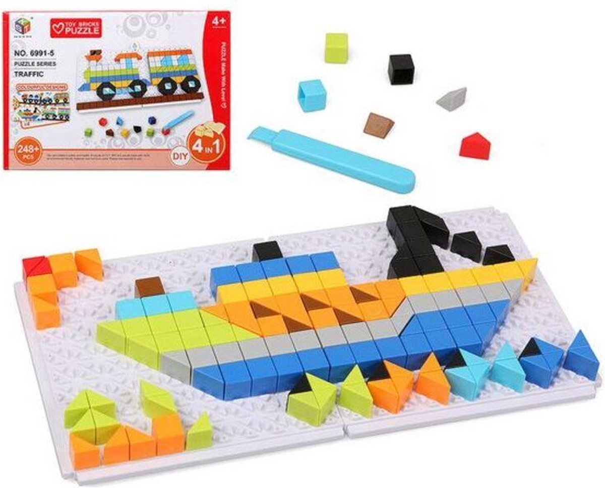 Bigbuy Fun Puzzel Diy Traffic 6 In 1 118025 (248 pcs)