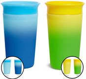 Munchkin Miracle Anti-Lek 360° Drinkbeker - 2 Stuks - Blauw/Geel