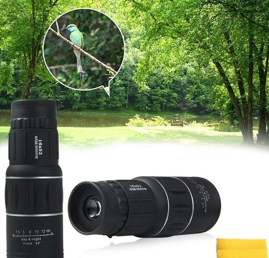 - Professionele HD Monokijker 16x52 Dual Focus Optische Lens met 16x optische zoom Monocular Telescoop Professionele verrekijker 66M/8000M