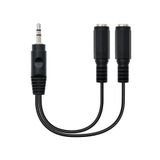 Brightium 3,5 mm stekker naar 3,5 mm stereo-audiokabel, 15 cm, ideaal voor het aansluiten van audio-apparaten en audio-overdracht.