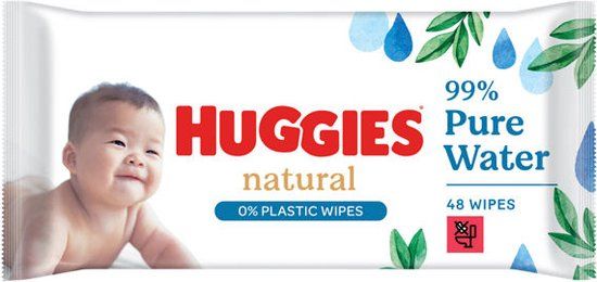 Huggies Natural Billendoekjes - 48 stuks