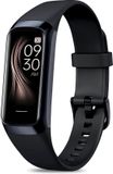 Otiume Podomètre et Moniteur de fréquence cardiaque - Montre de sport - Montre intelligente - Femmes Hommes et Enfants - Amoled - Tensiomètre - Noir