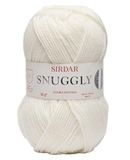 Sirdar Snuggly DK 303 Dubbel gebreid, crèmekleurig, 50 g