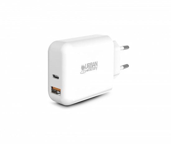 Urban Factory PSC45UF oplader voor mobiele apparatuur Universeel Wit AC Binnen