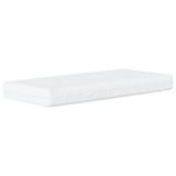 vidaXL Bed "Viana" met matras, kunstleer, wit en zwart, 90x190 cm
