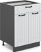 Vicco Fame-Line Keukenonderkast – 60 cm met lade, WB Marmer Wit Landhuis