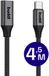 Buddi Flex | USB-C naar USB-C Verlengkabel | Female naar Male | 60W Fast Charge | Power Delivery Snelladen | Gevlochten Nylon | Alleen voor Opladen en Dataoverdracht | 4.5M | Zwart