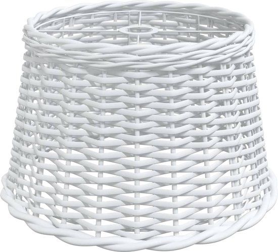 vidaXL Lampenkap Ø45x28 cm Rotan Wit