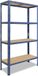 Shelfplaza HOME étagère métallique - 200x40x60 cm - bleu - 4 tablettes