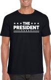 Bellatio Decorations Shoppartners Bv The President tekst t-shirt - zwart - L