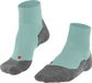 FALKE TK5 Short Wandelsokken anti blaren, lichte padding merinowol sportsokken dames groen - Maat 41-42