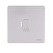Schneider Electric GU5400WPN Ultimate platte plaat, zonder schroeven, niet-geschakelde zekering, parelnikkel