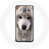 Maniacase Etui voor Samsung Galaxy J7 2016 Samojeed grijs hondenras