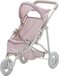 Teamson Kids Poppenwagen voor Babypoppen - Roze/Grijs/Polka Dot