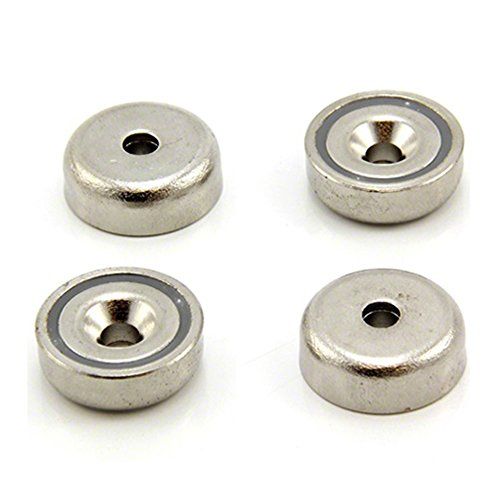First4magnets F4MA20-4 - Neodymium Pot Magnet - 20mm x 7mm - 4 Pack