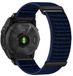 By Qubix - Nylon Sport Loop bandje - 22mm Quickfit - Donkerblauw - Geschikt voor Garmin Instinct 3 / Instinct E - 45mm