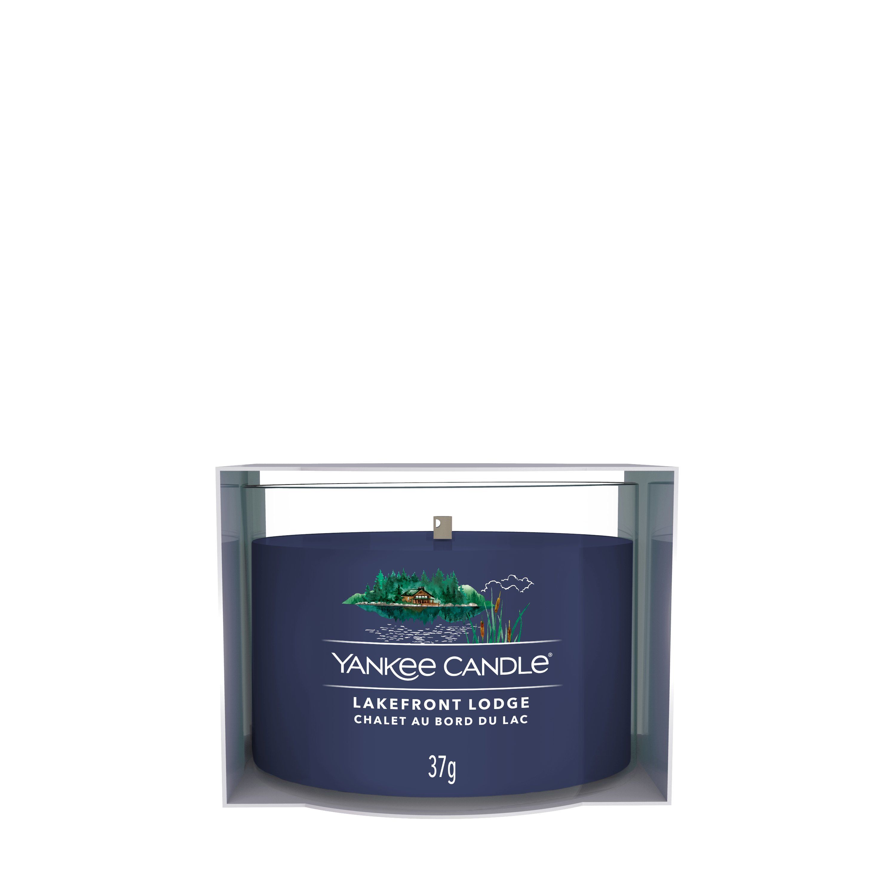 Yankee Candle Lakefront Lodge Round Scented Candle - Blue
