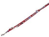 Nobby Stijl leiband, rood, L: 200 cm, B: 20 mm, 1 stuk