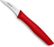 Arcos Serie Nova - schilmes - lemmet nitrum roestvrij staal 60 mm - handgreep polypropyleen kleur rood