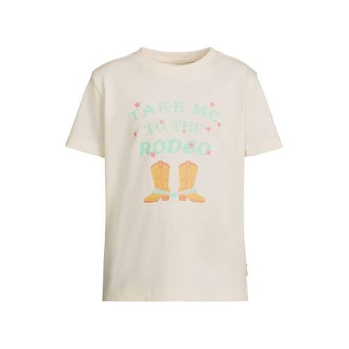 Orange Stars T-shirt ecru