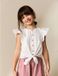 Next - Meisjes - Blouse met gestrikte voorkant - Wit