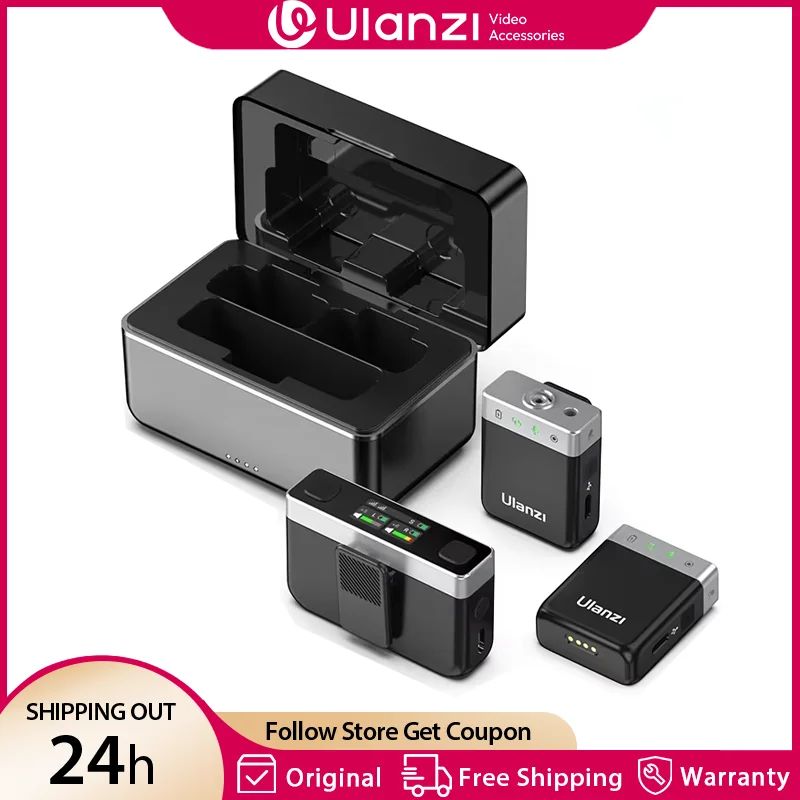 Ulanzi U-Mic AM18 - Draadloos Microfoonsysteem - 2 personen