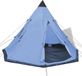 vidaXL Tente - 4 personnes - Bleu