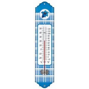 TFA Alpen metalen thermometer 29 cm blauw