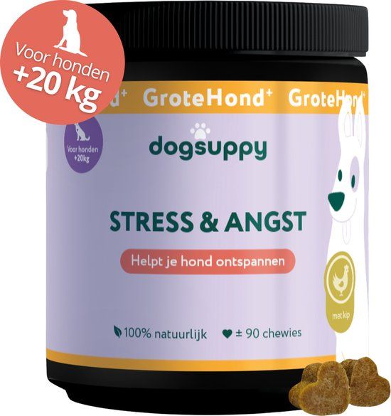 DogSuppy GroteHond⁺ Stress & Angst - Met kip - 90 snoepjes