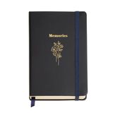 Miquelrius Mooi notitieboek (90 x 140 mm), notitieblok met 100 gladde vellen van 100 g/m², ivoorkleurig aquarelpapier, hardcover, achtervak, elastische sluiting, boeket