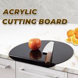 Cuisine : Coupe-fruits et légumes, planche à découper en acrylique avec bord, antidérapant, adapté pour couper des fruits et légumes