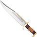 Rough Ryder Raiders Bowie RR2523, Satin Stainless Steel, Wood Handle, vaststaand mes