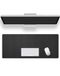 ALOANES Muismat met gestikte rand, premium-getextureerde muismat, antislip rubberen basis muismat voor laptop, computer en pc, bureaumat voor gamer, kantoor en thuis, zwart (11,81 x 31,50 x 0,12 inch)