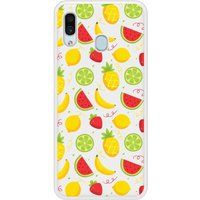 Samsung Bedrukt siliconen hoesje compatibel met Galaxy A20 Fruits tropicaux