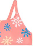 SCHIESSER Bustier bikini Meisjes Gebloemd Donkerroze Gerecycled materiaal