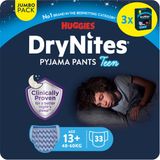 Huggies DryNites luierbroekjes - jongens - 13+ jaar (48 - 60 kg) - 33 nachtbroekjes