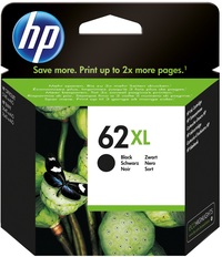HP 62XL Black Ink Cartridge single pack / zwart