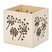 GLOREX 6 2003 400 - Lanterne avec motif pissenlit, env. 10 x 10 x 10 cm, en bois de peuplier, comme décoration de table
