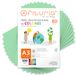 Kleurpapier, Papyroflexia Kleurpapier, verpakking met 500 vellen A3, 80 g, kleurrijk papier voor knutselwerk, printer, scrapbooking, ideaal voor origami, Papyroflexia, kantoor en school (lichtgroen, 500 h)