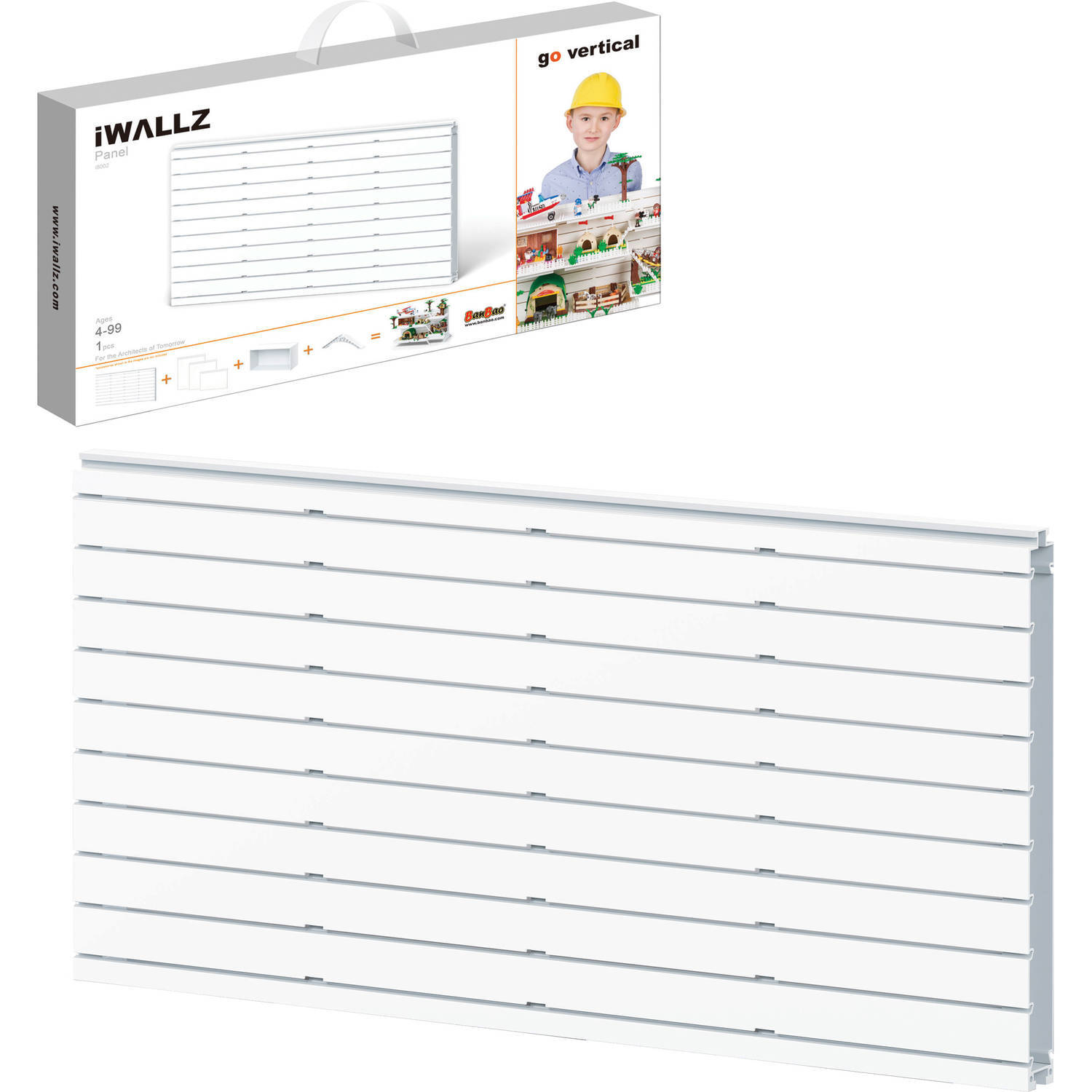 iWALLZ bouwpakket Paneel 62,5 x 31,5 x 3 cm wit