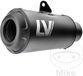 Leovince Lv-10 Full Black Kawasaki Z 900 17-19/z 900 A2 18-22 Ref:15204fb Gehomologeerde Uitlaatdemper Zwart/Zilver