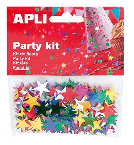 Apli Kids APLI 13821 — Star Confetti verschillende kleuren 15 mm 14 g