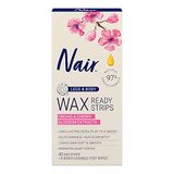 Nair waxstrips orchidee & kers - harsstrips voor benen en lichaam - 40 stuks