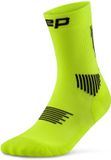 CEP - Core Run Compressie Sokken - Mid Cut - Dames - Lime/Black - Maat 37-40