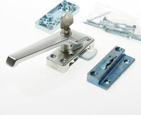 AXA 3319 Veiligheids raamsluiting - 3319-61-92/GE - draairichting 4 - Aluminium F2 - Champagne