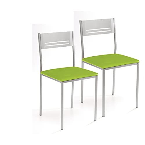 ASTIMESA SCSIVE Keukenstoel - Metalen Frame - Groen - 45 cm Zithoogte