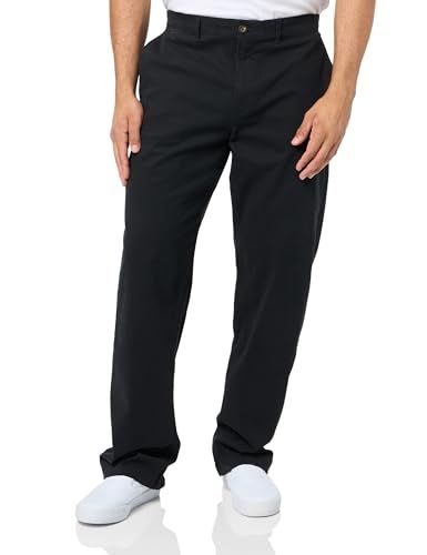 Amazon Essentials Heren Standaard Straight-Fit Casual Stretch Khaki - Zwart - 33W / 28L