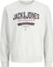 JACK&JONES JJELOGO SWEAT CREW NECK 2 COL SS26 Homme Pull XL White Melange